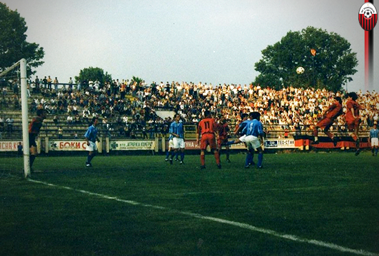 Moment nga ndeshja Shkëndija-Bellasica (Tetovë – 18 gusht, 1996)